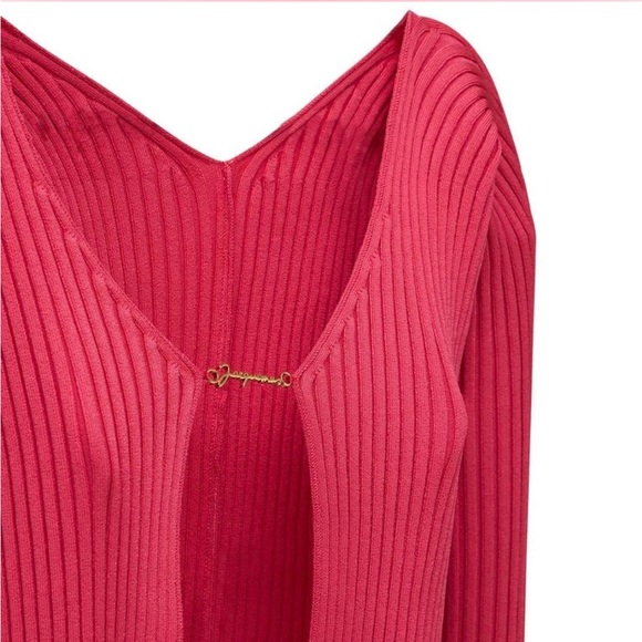 JACQUEMUS PINK LA MAILLE PRALU LONGUE Size 32/XXS - Picture 4 of 8